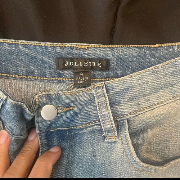 J.Lindeberg Blue Straight Leg Jeans with Floral Embellishment - Picture 3 of 3